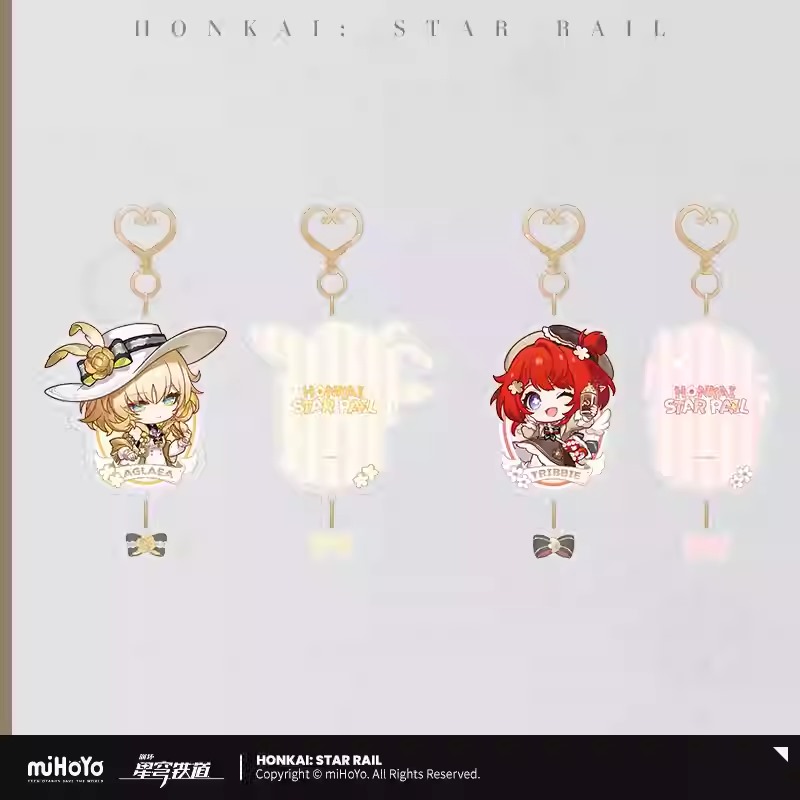 Train Travelogue Series Q Version Acrylic Keychain - Honkai: Star Rail