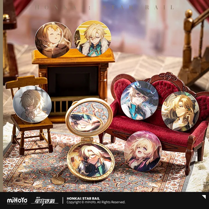 Aventurine Imitation Pocket Watch Pendant - Honkai: Star Rail