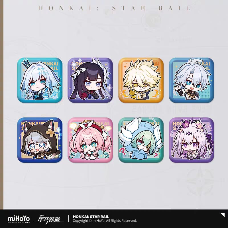 Pom-Pom Exhibition Series Theme Square Badge - Honkai Star Rail