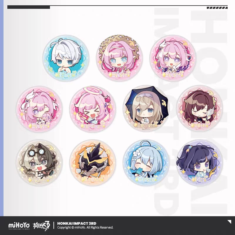 Hero Gachapon Paradise Series Can Badge - Honkai Impact 3rd