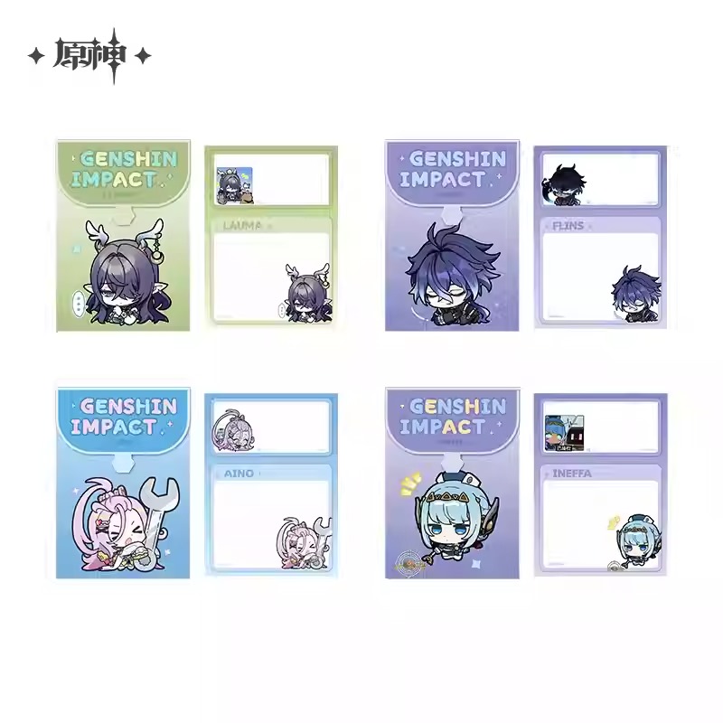 Emoticon Stand Notepad - Genshin Impact