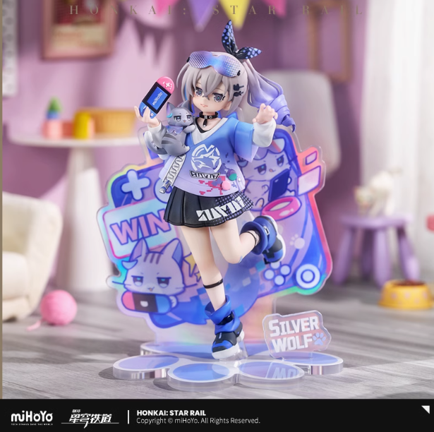 PVC Figure RISE UP+ Non Scale Silver Wolf - Little Cat Series - Honkai Star Rail