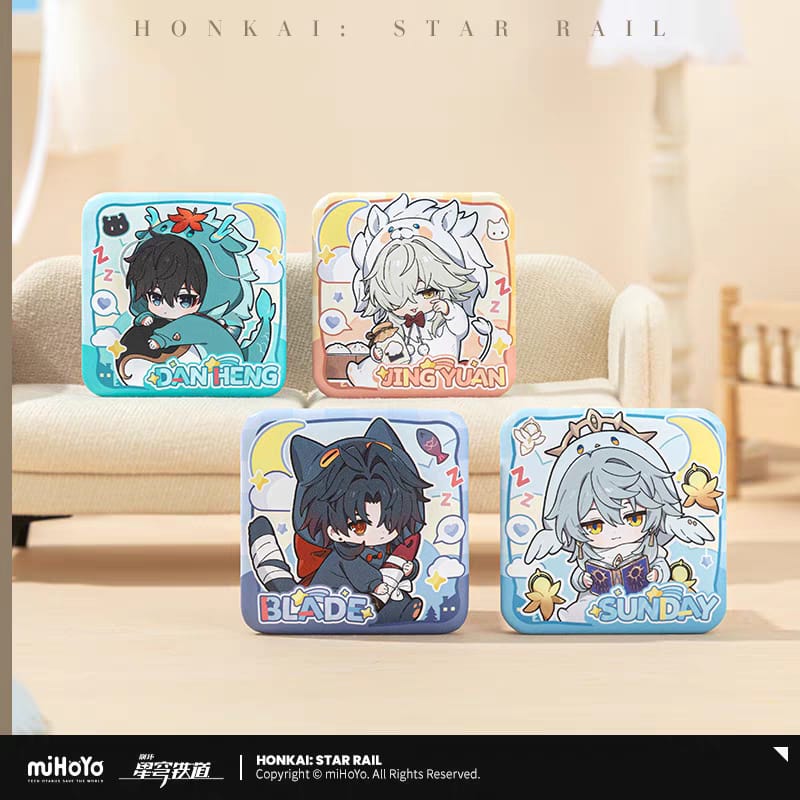 Boy's Dormitory Series Q Version Square Badge - Honkai Star Rail