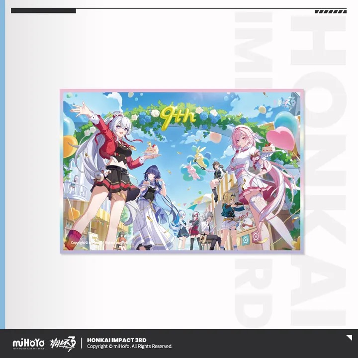 9th Anniversary Series PET Color Paper Shikishi - Honkai Impact 3rd