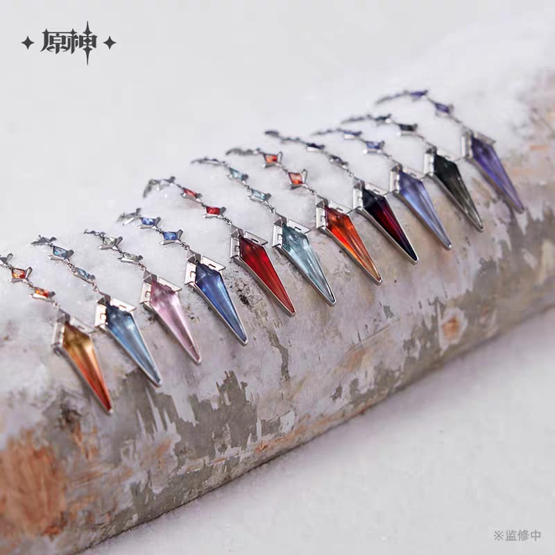 Fatui Harbingers Fashion Frost and Flame Series Brooch Set - Genshin Impact