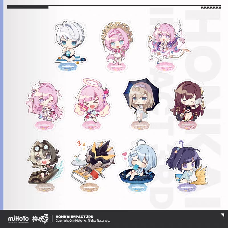 Hero Gachapon Paradise Series Acrylic Stand Keychain - Honkai Impact 3rd