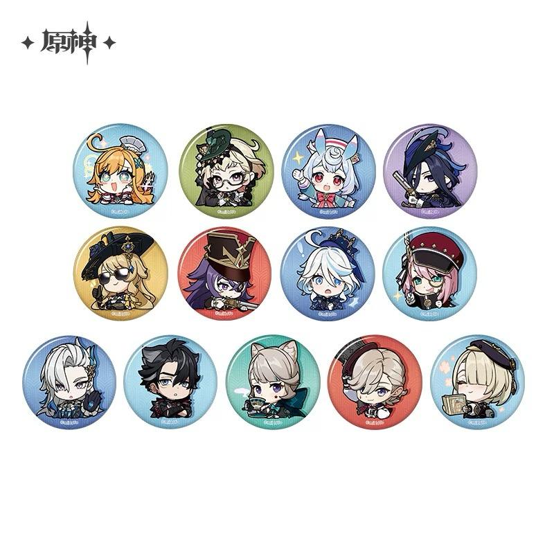 Fontaine Series Emoticon Can Badge - Genshin Impact