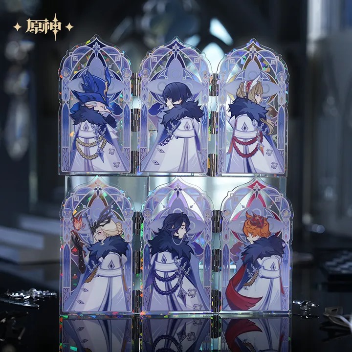 Blind Box Fatui Harbingers Frost and Flame Series Combinable Translucent Acrylic Stand - Genshin Impact