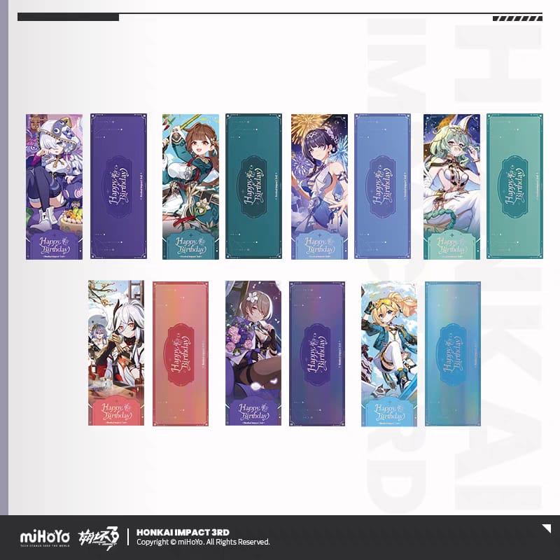 2025 Birthday Greeting Series Laser Ticket - Honkai Impact 3rd