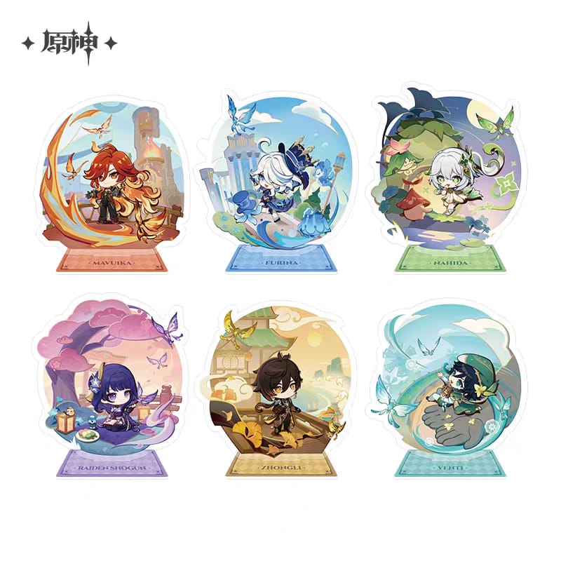 Teyvat Expo Series Q Version Character Acrylic Stand - Genshin Impact