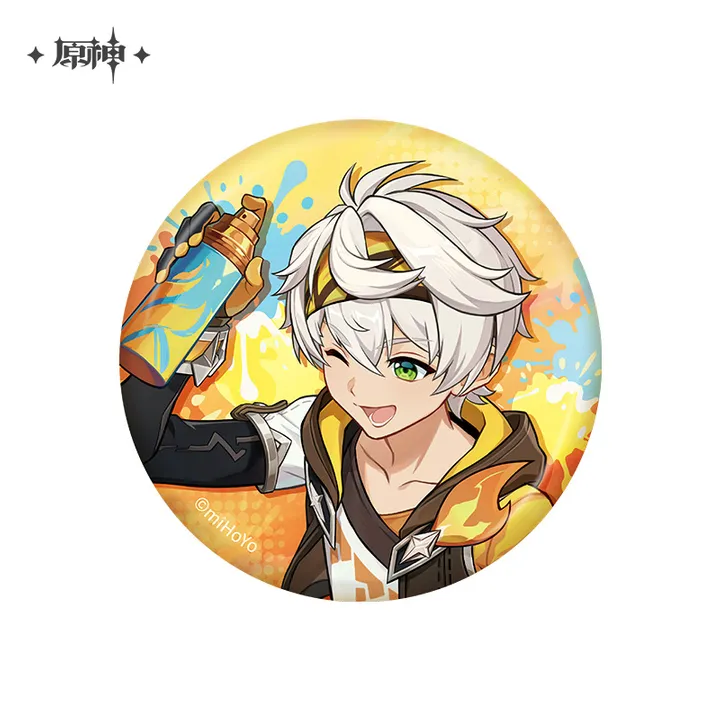 Bennett Adventures in Blazing Hue Costume Series Can Badge - Genshin Impact